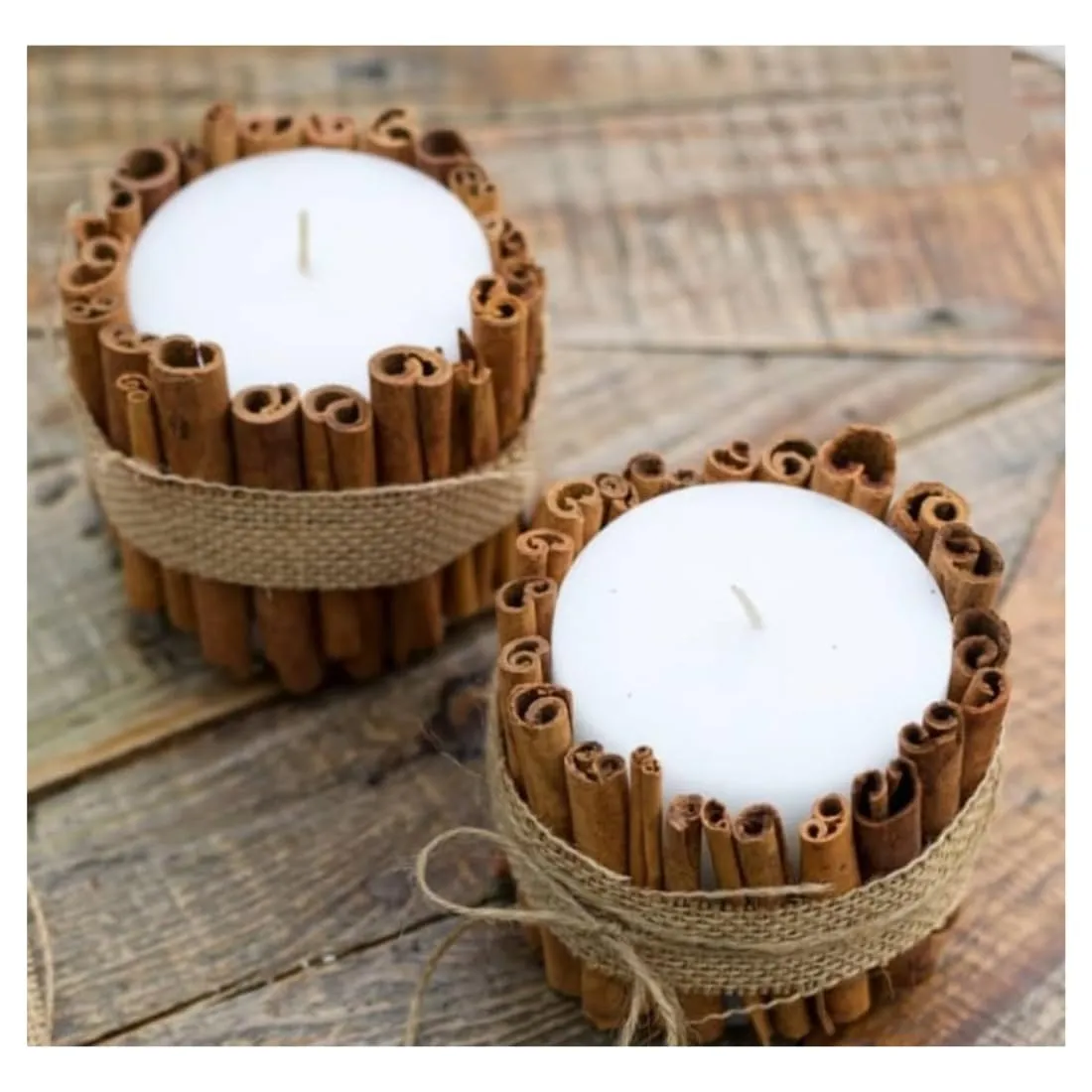 SCIIAN Cinnamon Stick Piller Candle | Candle | Soy Wax Candle | Candle for Home Decor | Decorative Candle | Festival Candle | Warm and Relaxing Fragrance for Home | Best for Festive Gifting -120g