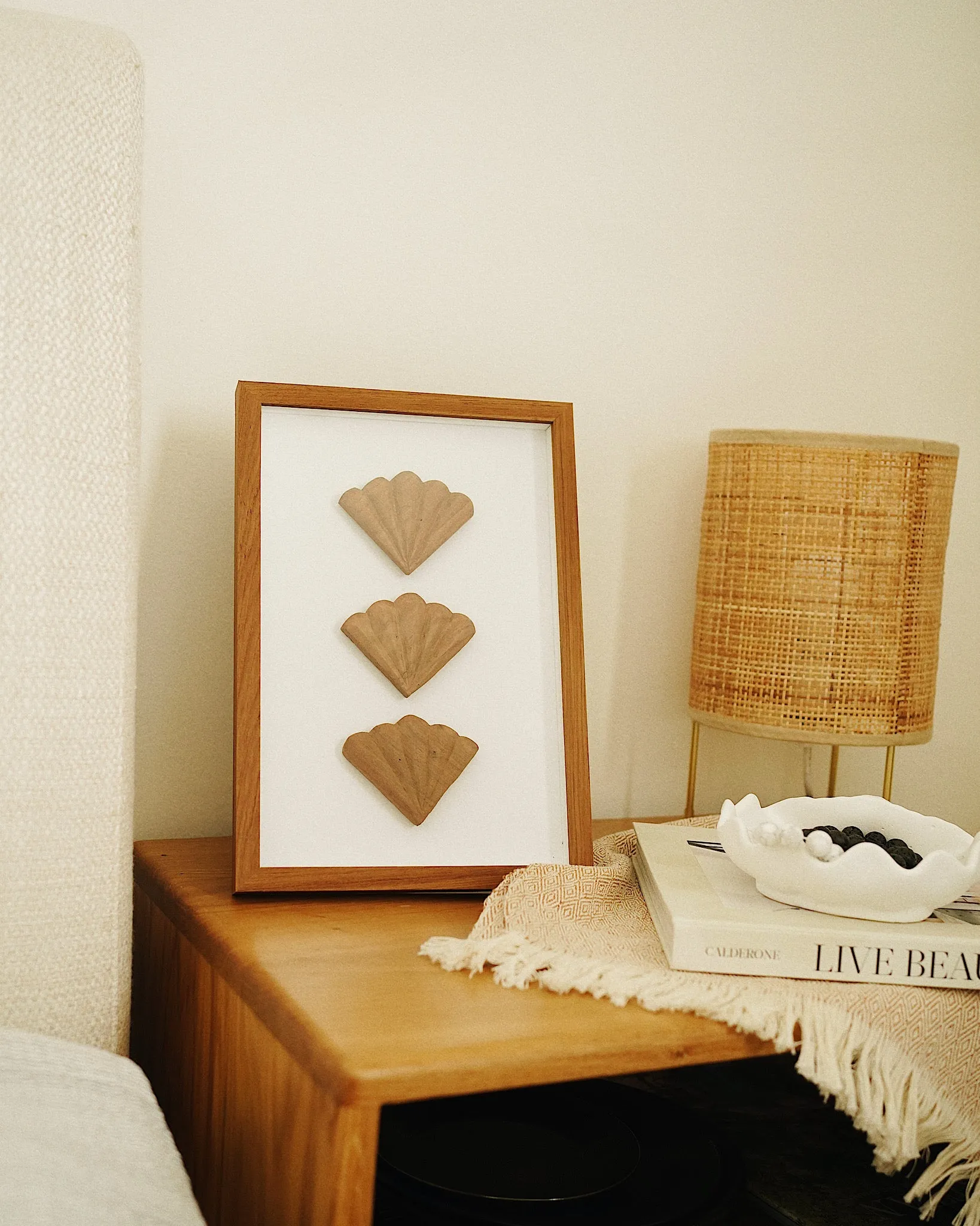 Sea Shell Wooden Wall Art - Framed | By CallaForma