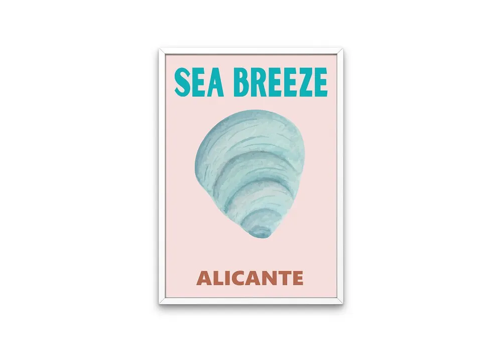 Set Of 8 Coastal Travel Posters INSTANT DOWNLOAD Art Prints, Seashell Art, Beach Prints, Coastal Wall Art, Watercolor Neutral