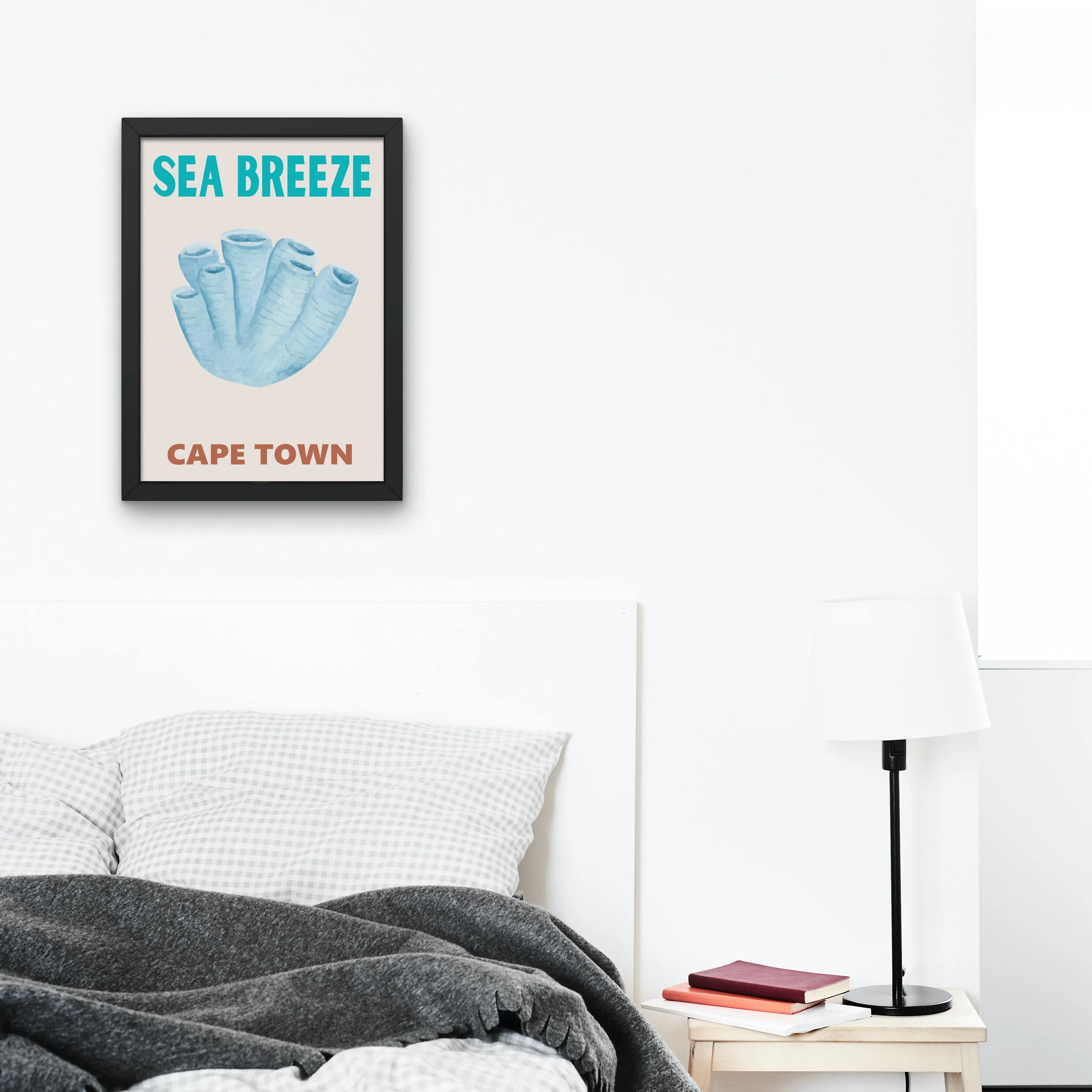 Set Of 8 Coastal Travel Posters INSTANT DOWNLOAD Art Prints, Seashell Art, Beach Prints, Coastal Wall Art, Watercolor Neutral