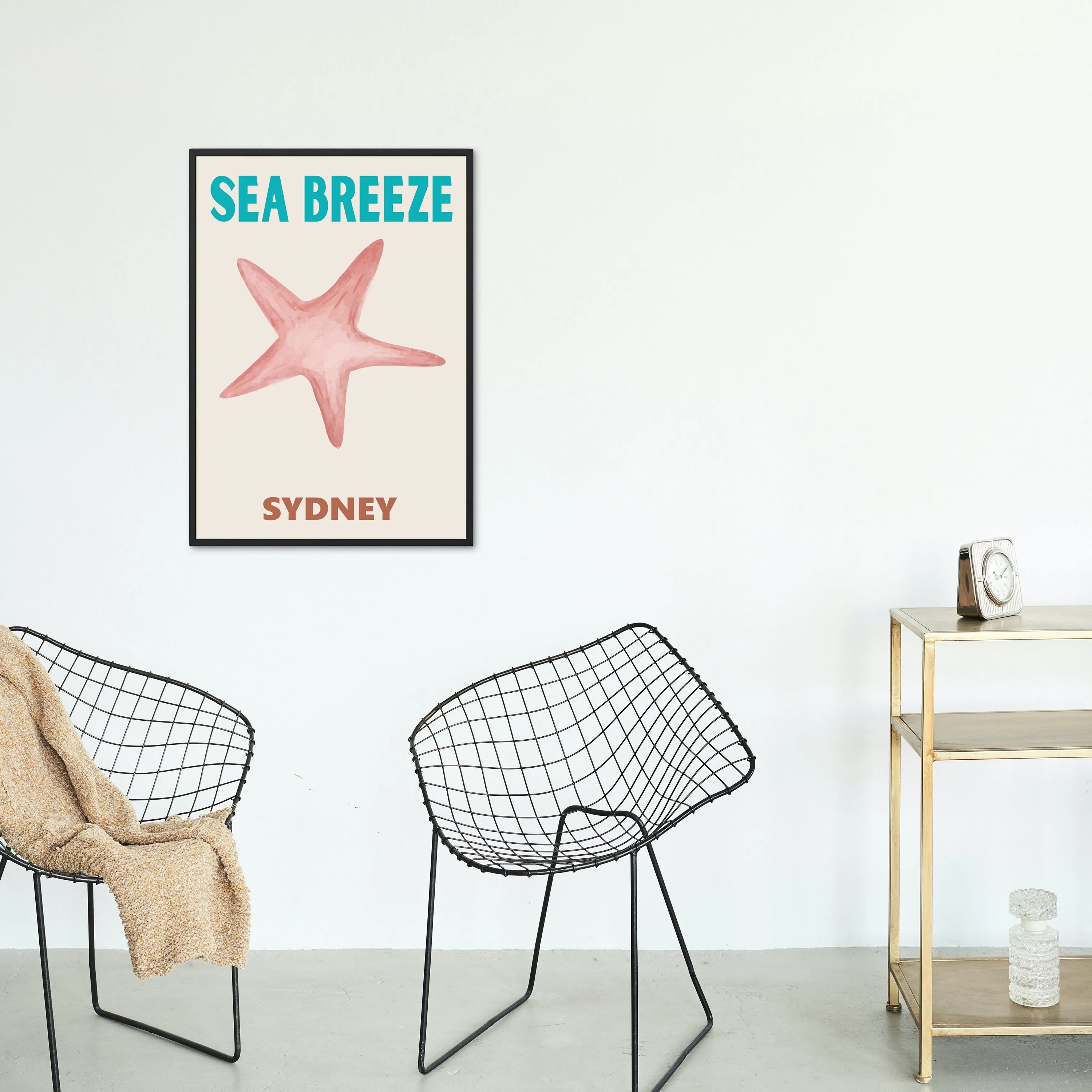 Set Of 8 Coastal Travel Posters INSTANT DOWNLOAD Art Prints, Seashell Art, Beach Prints, Coastal Wall Art, Watercolor Neutral
