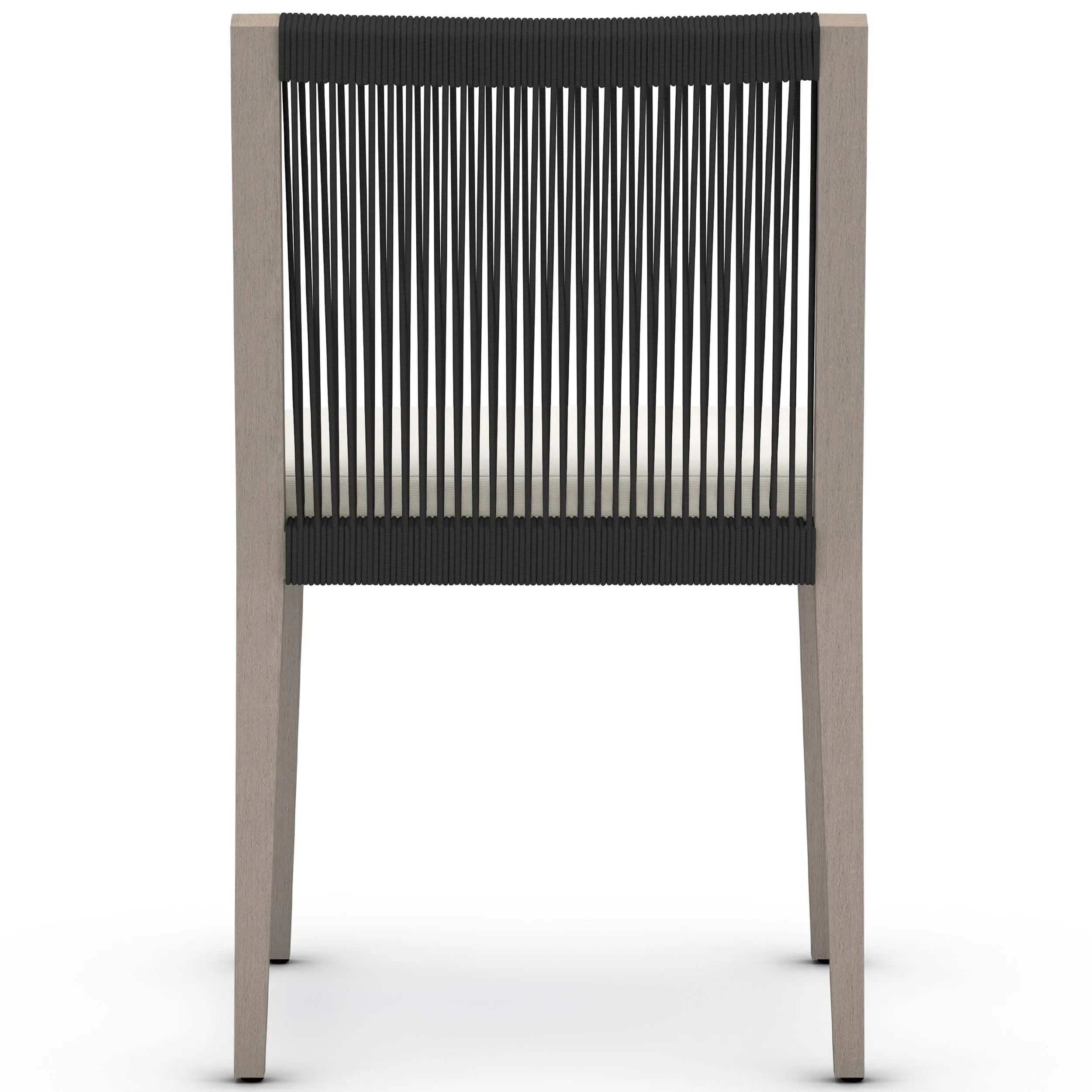 Sherwood Outdoor Dining Chair, Natural Ivory/Weathered Grey, Set of 2