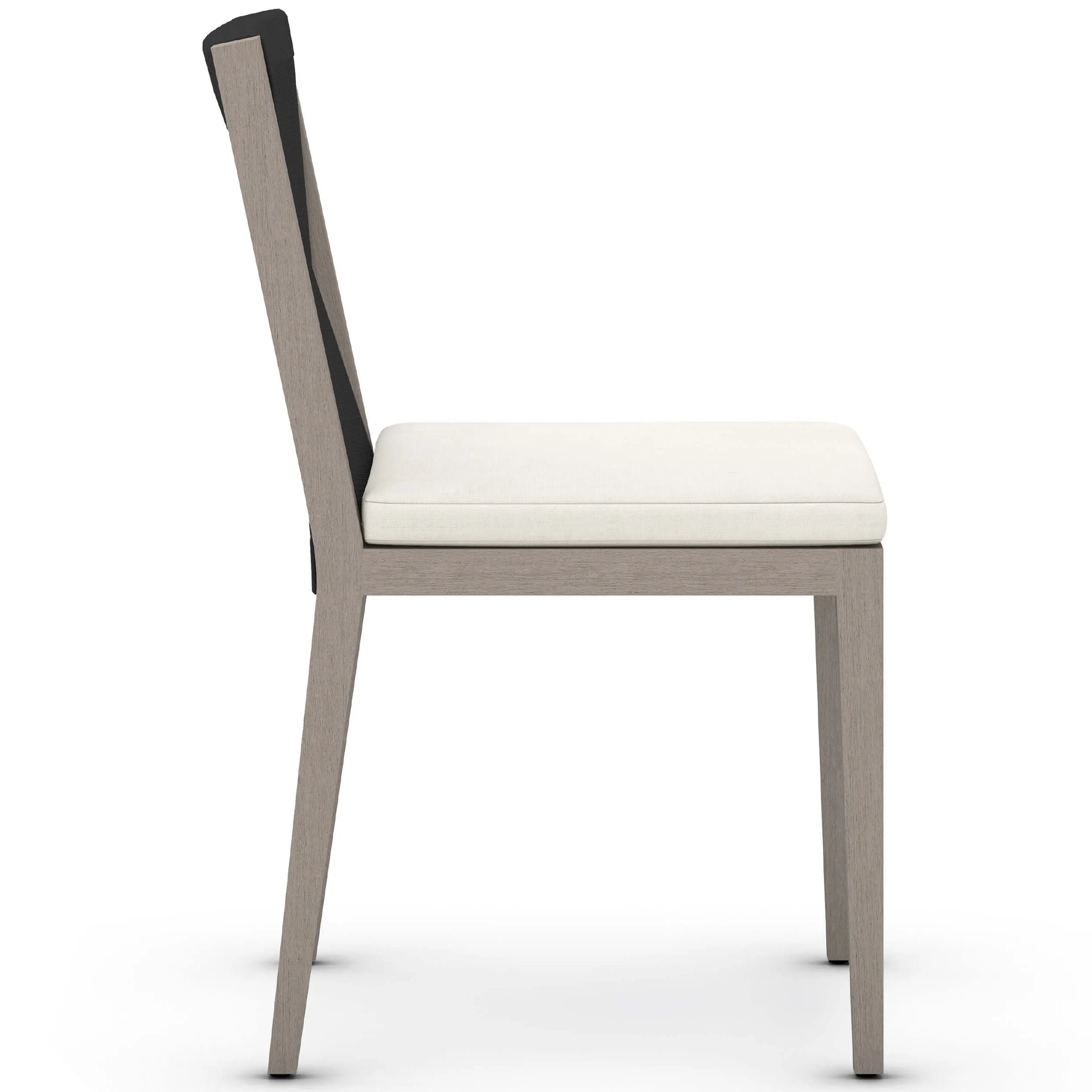 Sherwood Outdoor Dining Chair, Natural Ivory/Weathered Grey, Set of 2