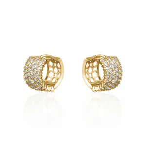 SMALL PAVE HUGGIES
