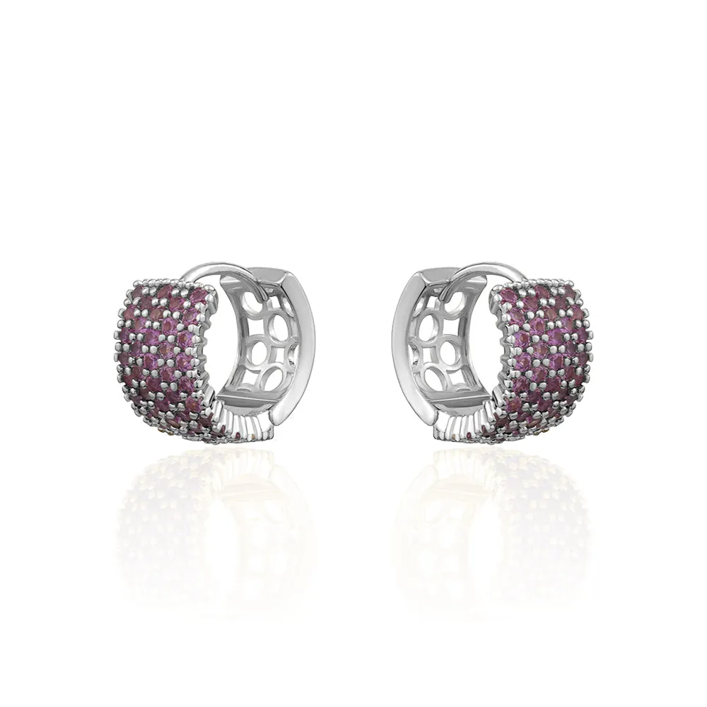 SMALL PAVE HUGGIES