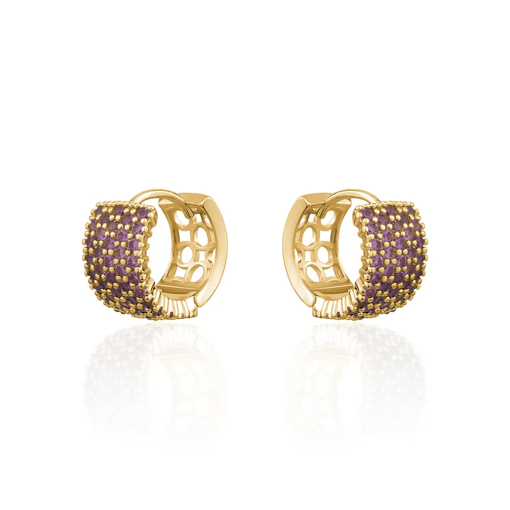 SMALL PAVE HUGGIES
