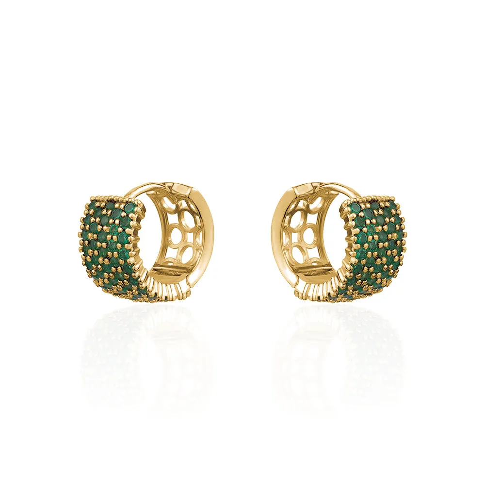 SMALL PAVE HUGGIES