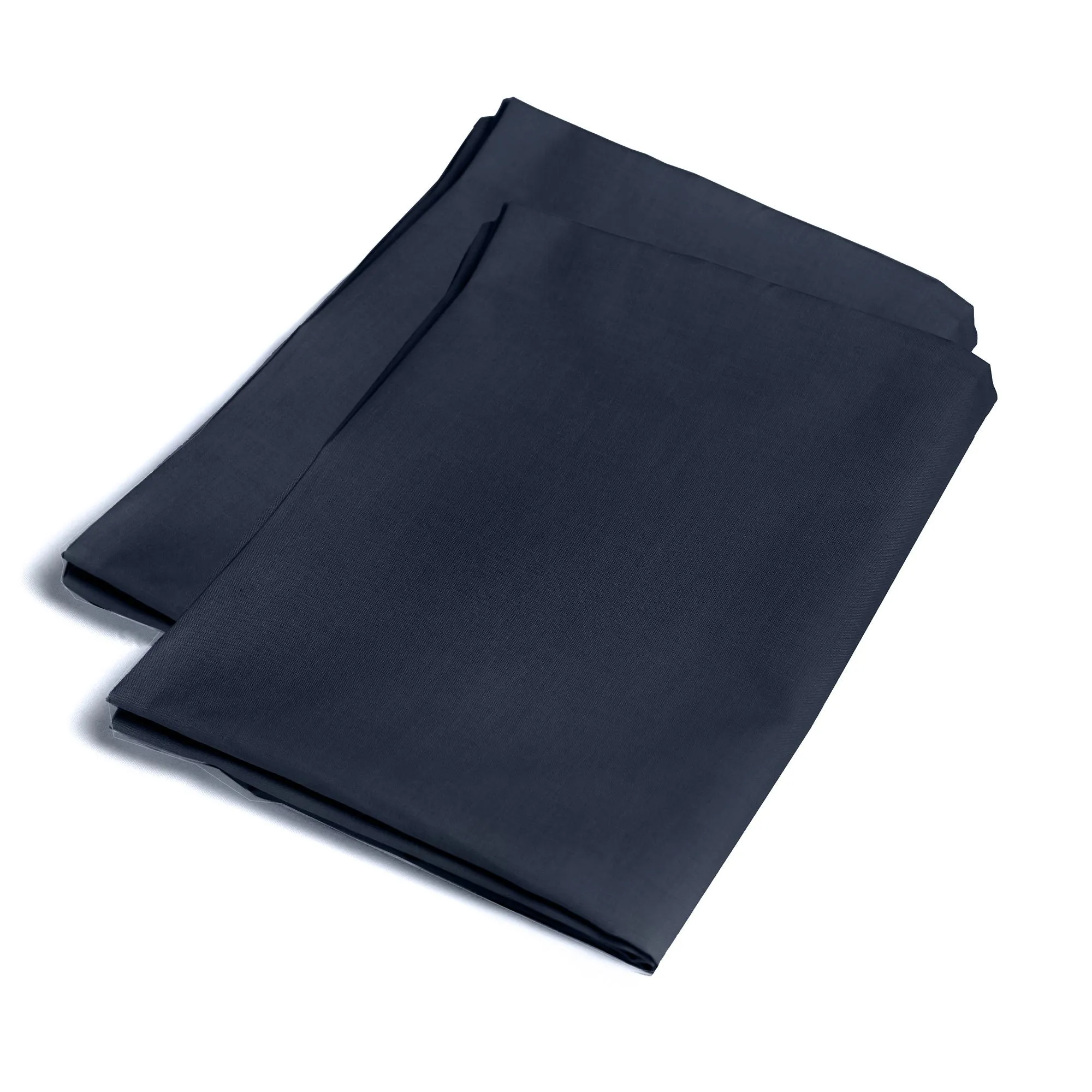 Soft touch microfibre Pair of Housewife Pillowcases by Serene in Navy 50 x 75cm