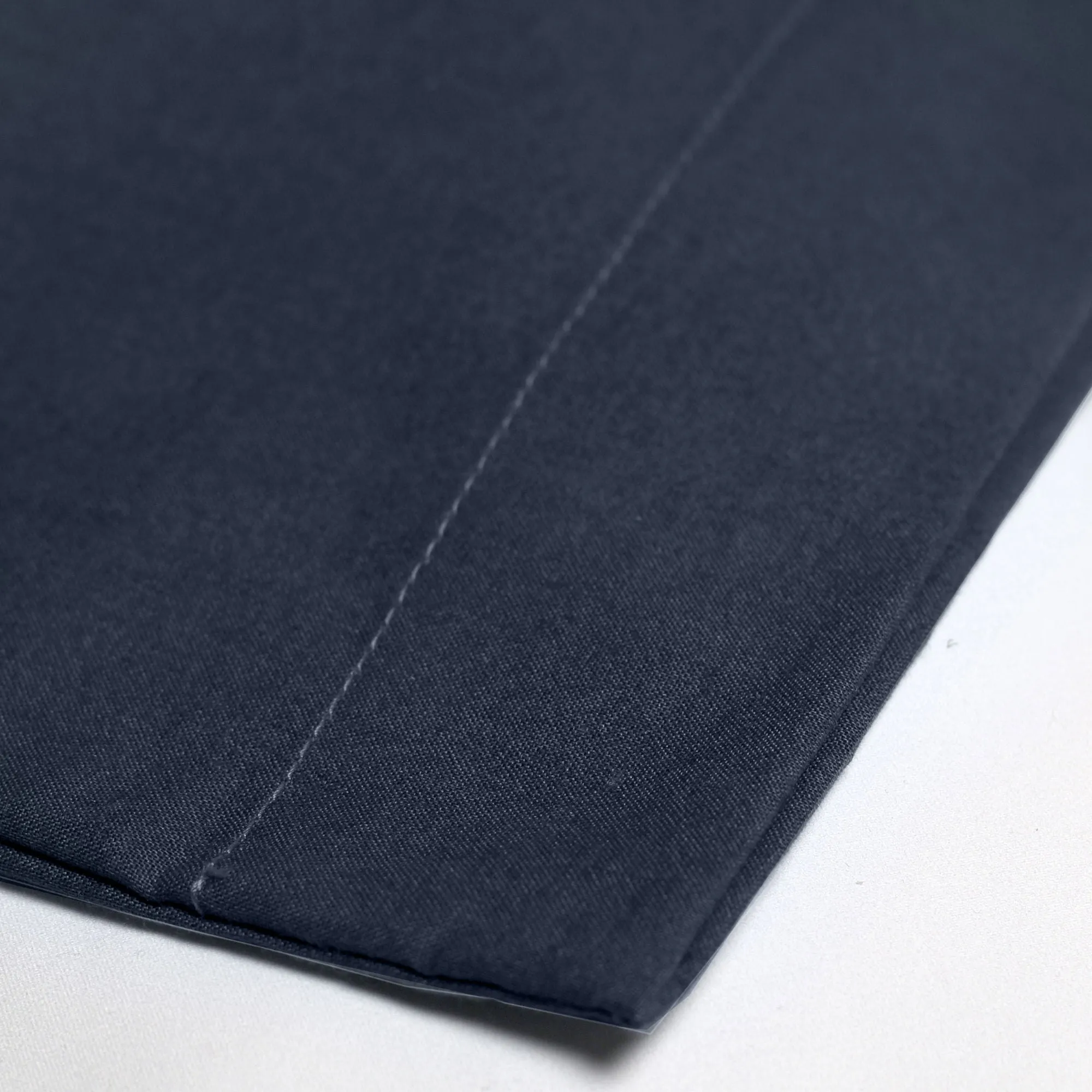 Soft touch microfibre Pair of Housewife Pillowcases by Serene in Navy 50 x 75cm