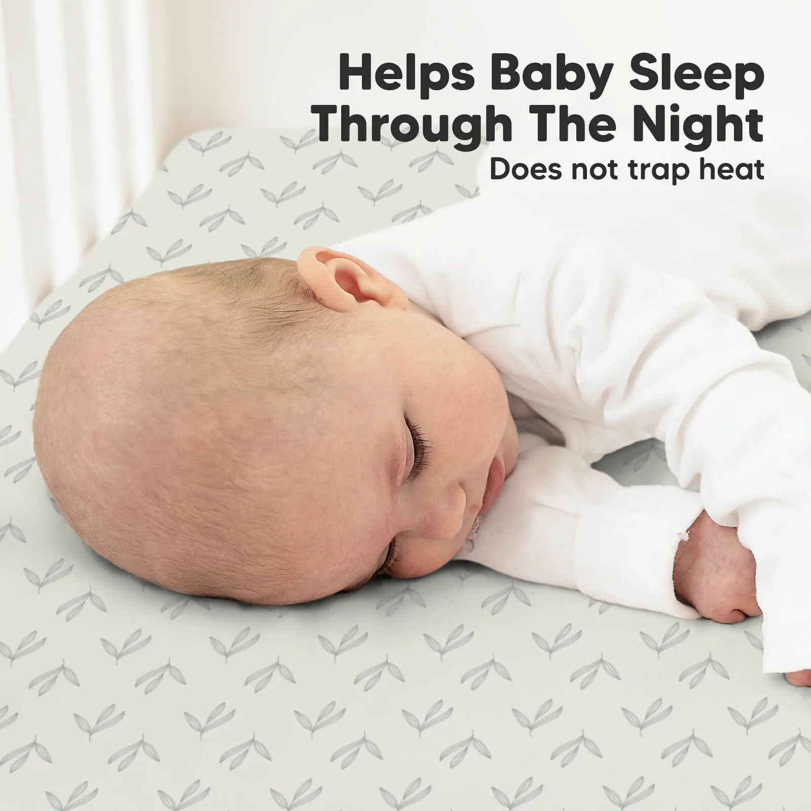 Soothe Fitted Crib Sheet (Fleur)