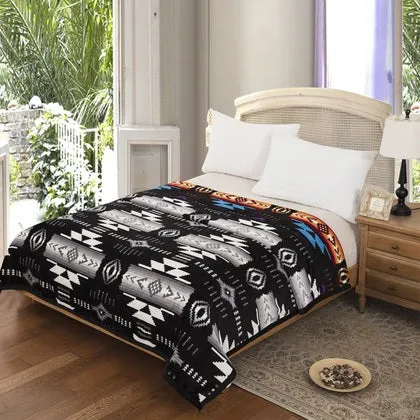 Southwest Design Silk Touch Reversible Blanket - Queen