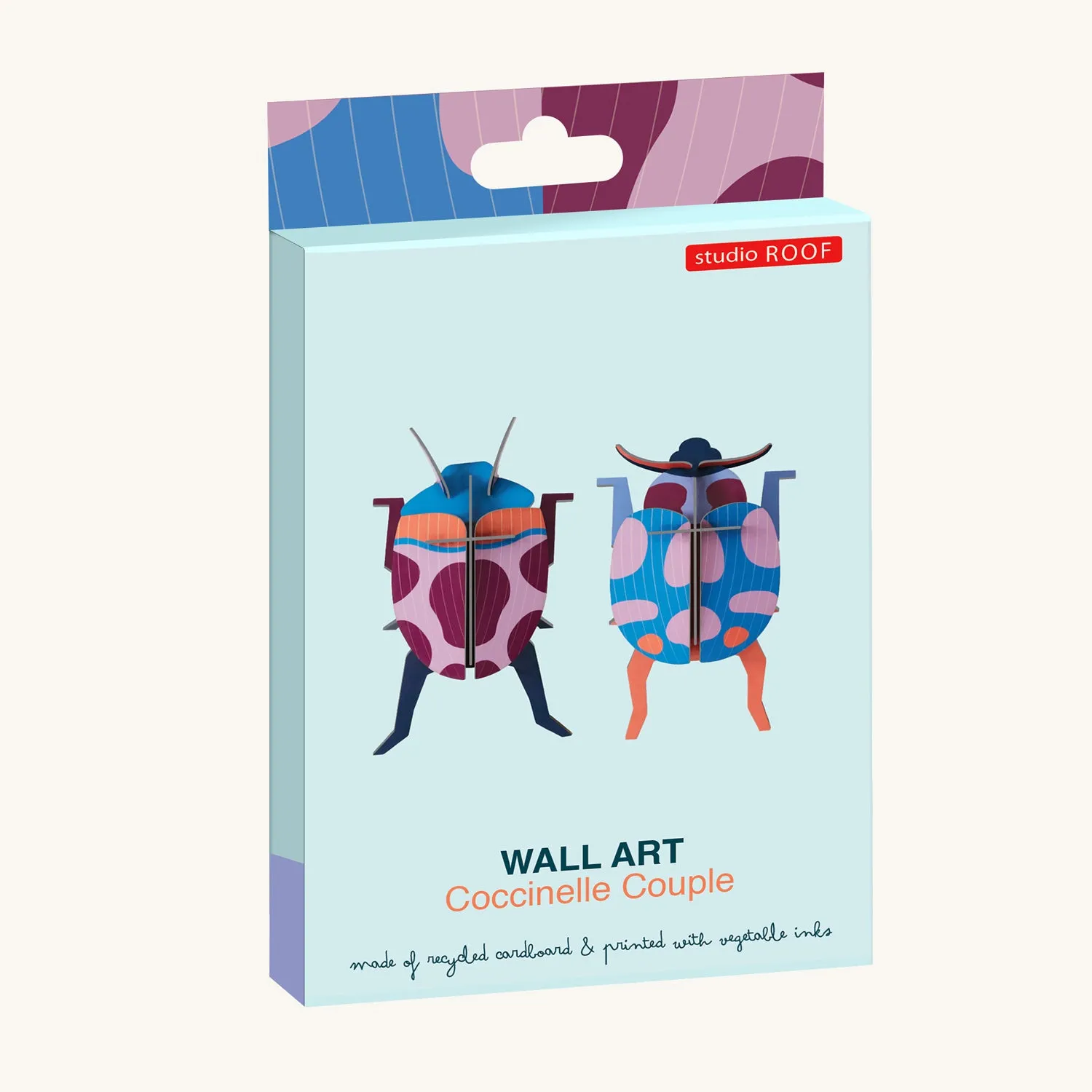 Studio Roof Coccinelle Couple Beetle Cardboard Model