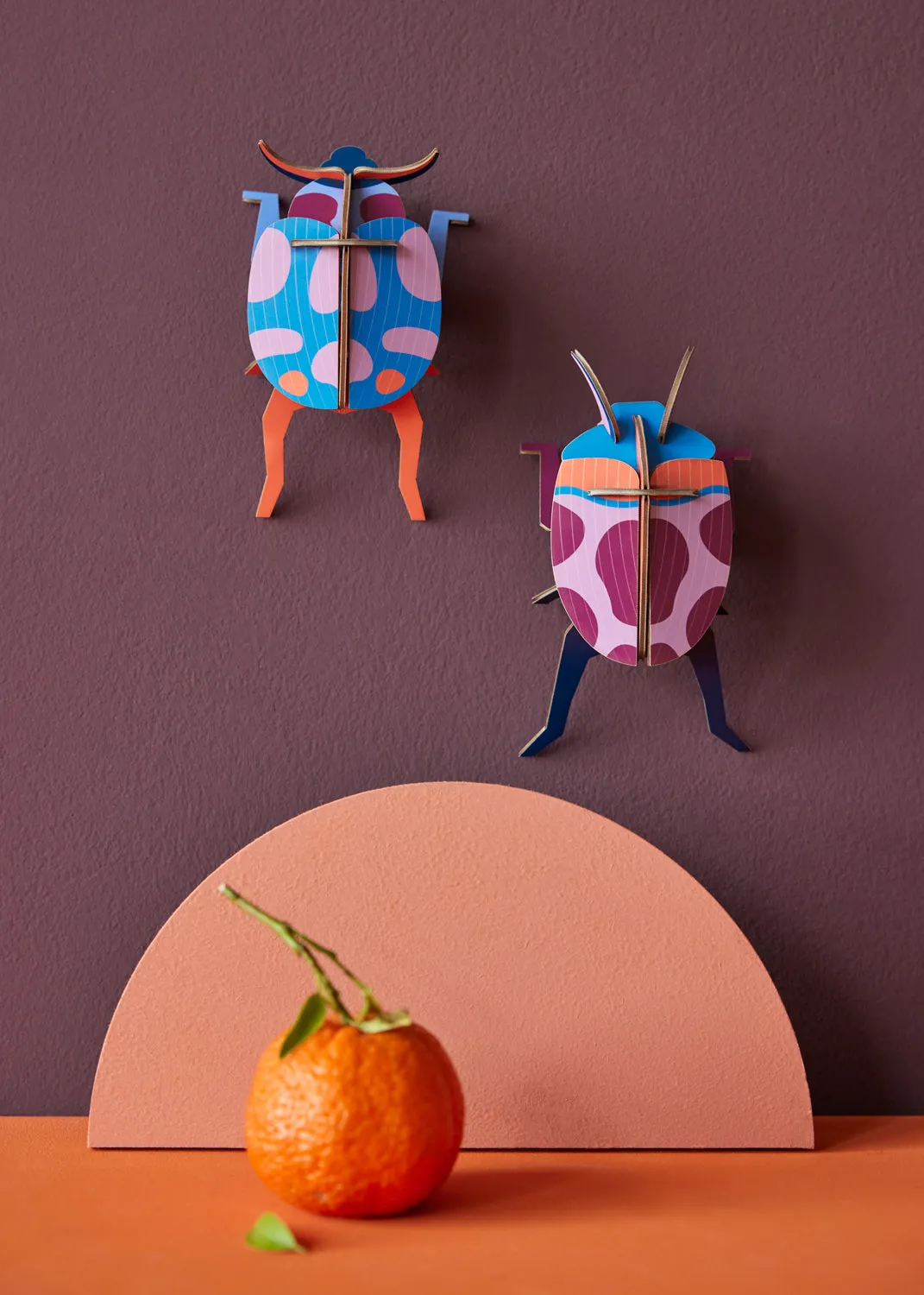 Studio Roof Coccinelle Couple Beetle Cardboard Model