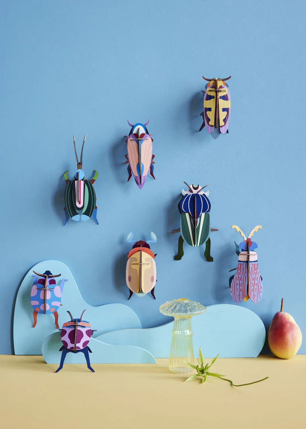 Studio Roof Coccinelle Couple Beetle Cardboard Model