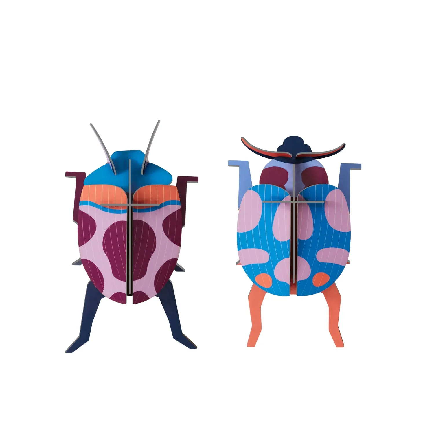 Studio Roof Coccinelle Couple Beetle Cardboard Model