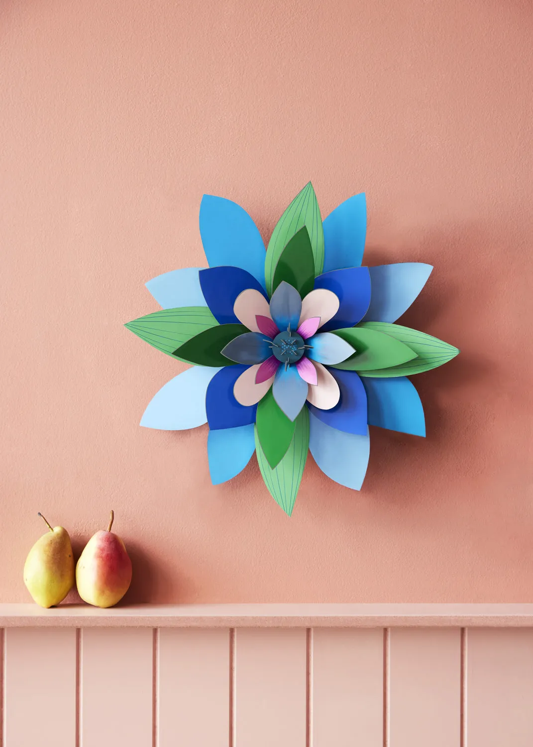 Studio Roof Deluxe Plum Granita Flower Wall Art
