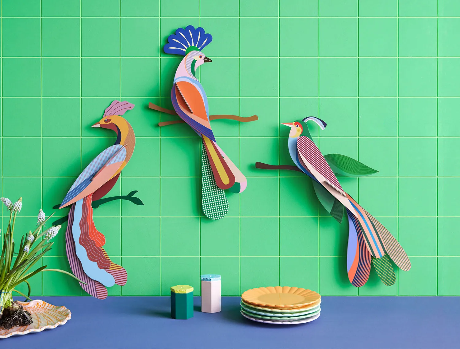 Studio Roof Paradise Bird Cardboard Model - Maya