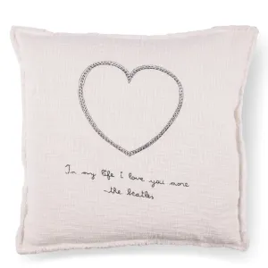 Sugarboo Designs In My Life (The Beatles) Embroidered Pillow