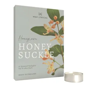 Wax Lyrical Honeysuckle Scented Tea Lights (Pack of 12) - HG0103