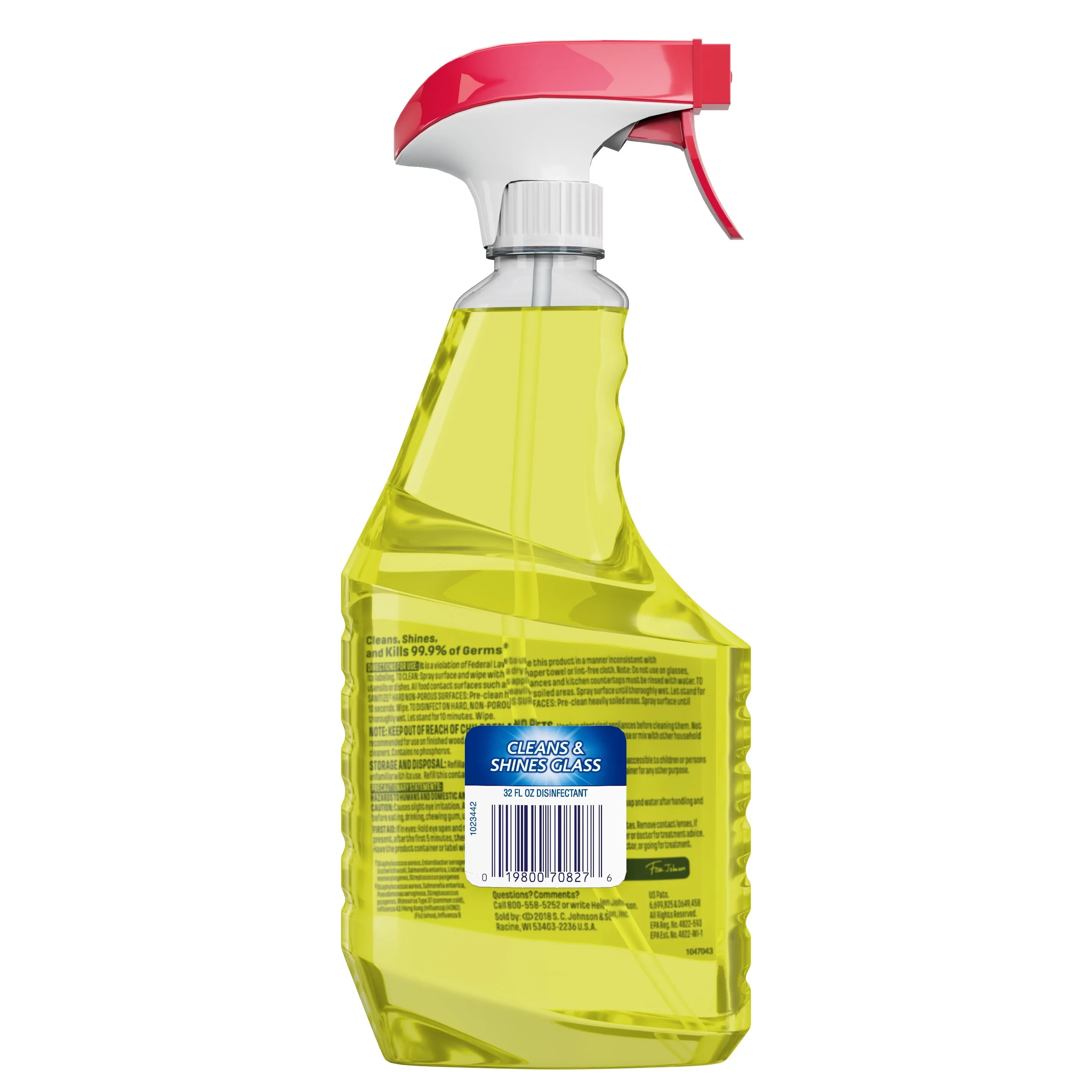 Windex Multi-Surface Disinfectant Cleaner Trigger Bottle, Citrus, 32 fl Oz