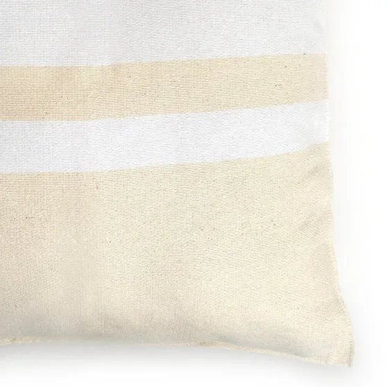 Woven Throw Pillow Cover  - Natural with Natural