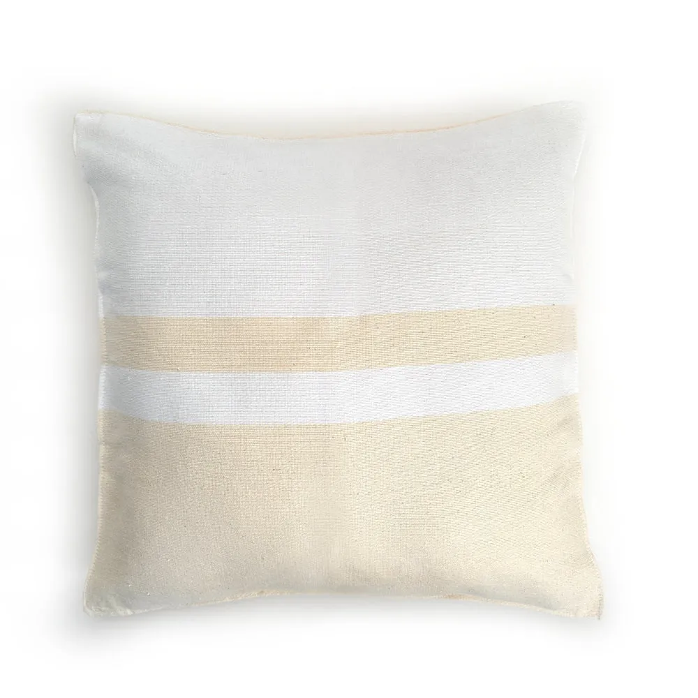 Woven Throw Pillow Cover  - Natural with Natural