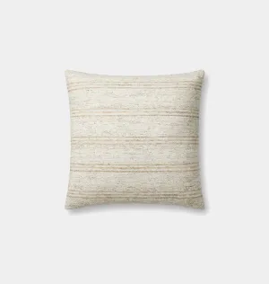 Zephyr Pillow 18'' x 18'' Ivory / Natural
